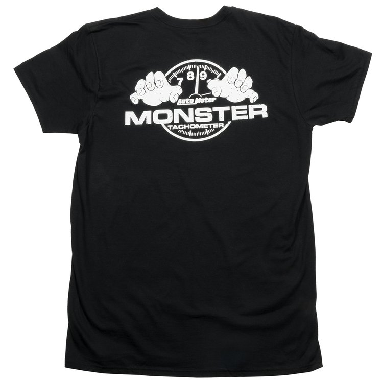 0424L T-SHIRT; ADULT LARGE; BLACK; MONSTER