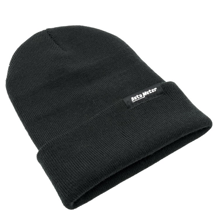 0443 HAT; KNIT; BLACK; FOLD CUFF; AUTOMETER