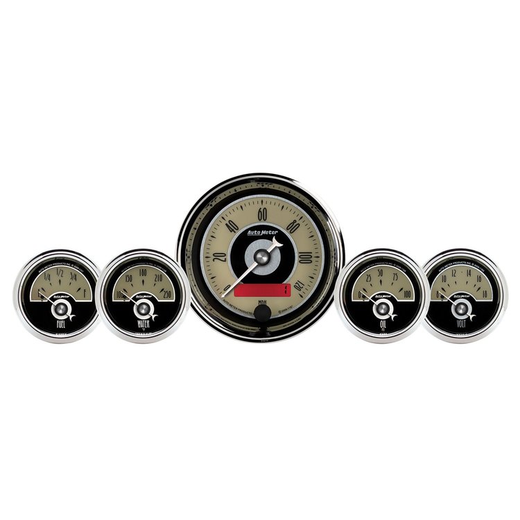 Cruiser AD 5-Gauge Kit 3-3/8" Electrical Speedometer (120 mph)