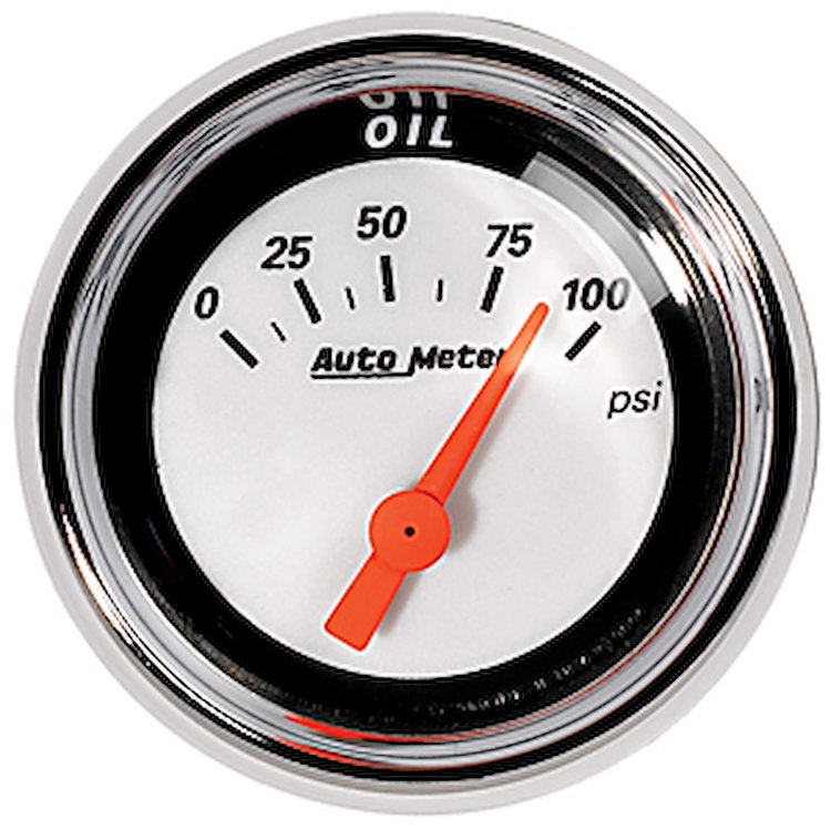 2-1/16" MCX Oil Pressure Gauge 0-100 psi
