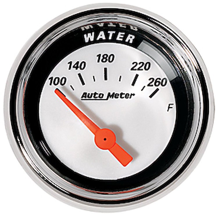 2-1/16" MCX Water Temp Gauge 100° to 250° F