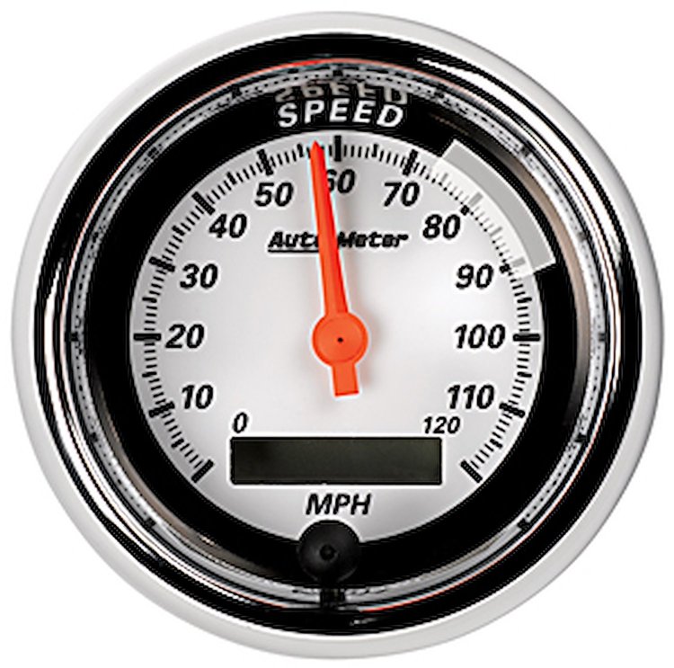 3-3/8" MCX In-Dash Speedometer 120 mph