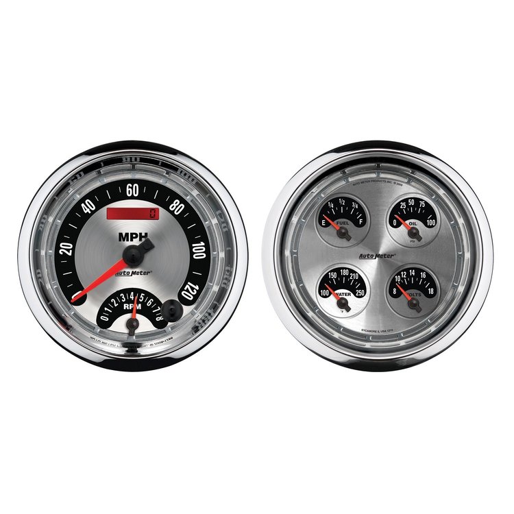 American Muscle 2-Gauge Kit Speedo/Tach Combo, Programmable Electrical