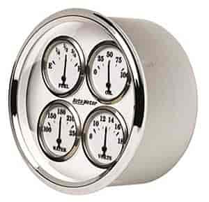 Old Tyme White II Quad Gauge 5" Electrical