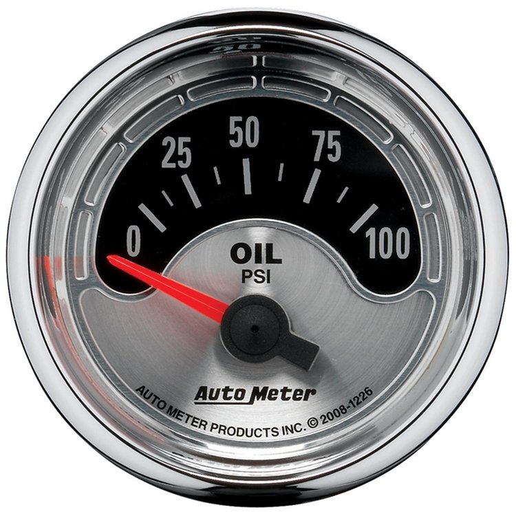 American Muscle Oil Pressure Gauge 2-1/16" Electrical