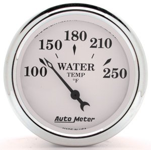 Old Tyme White II Water Temperature Gauge 2-1/16" Electrical