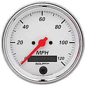 Arctic White Speedometer 3-3/8" Electrical