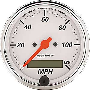 Arctic White Speedometer 3-1/8" Electrical