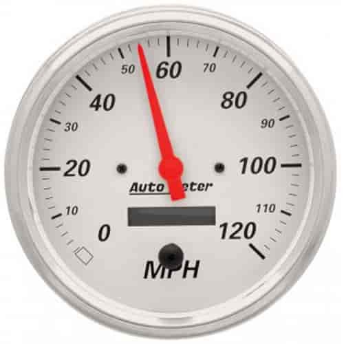 Arctic White Speedometer 5" Electrical