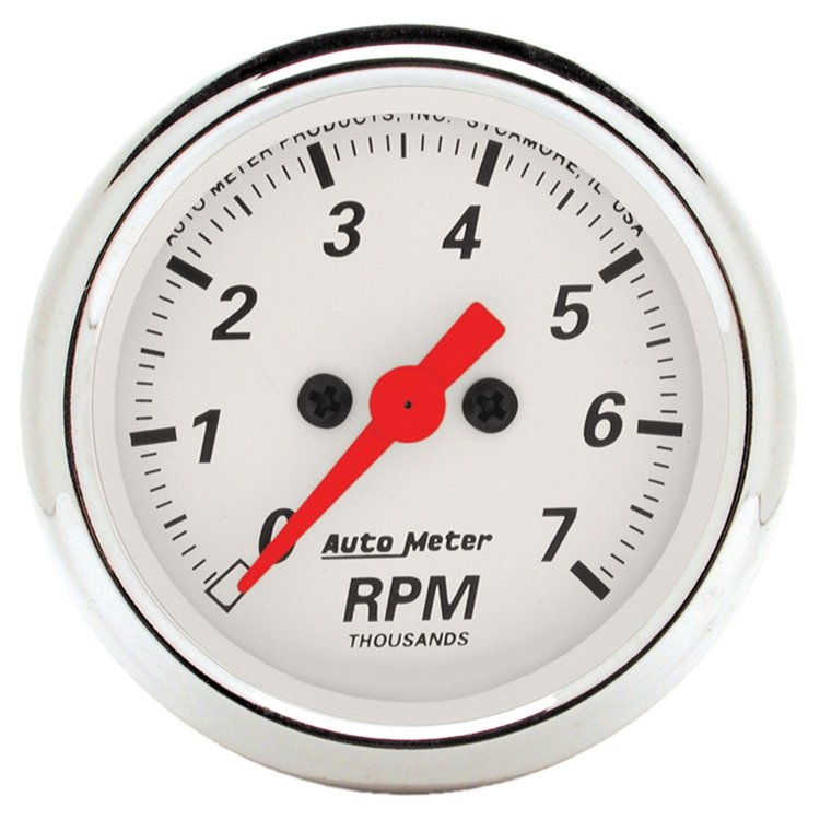 Arctic White Tachometer 2-1/16" Electrical