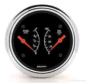 Designer Black Dual Gauge 3-3/8" Electrical