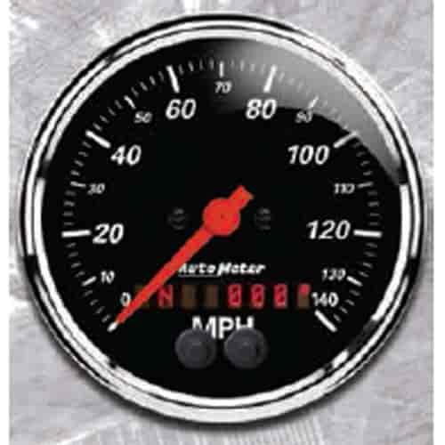 Designer Black Speedometer 3-3/8" Electrical