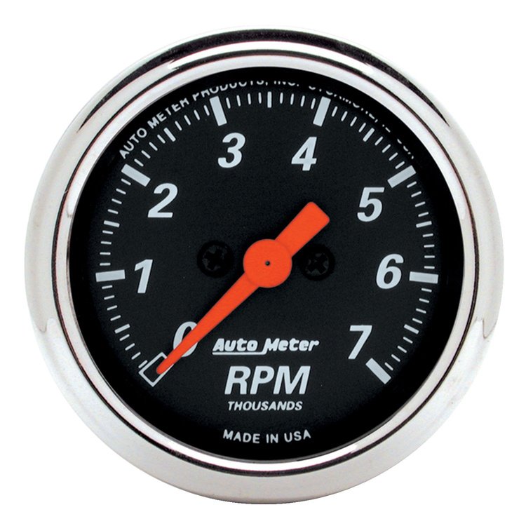Designer Black Tachometer 2-1/16" Electrical