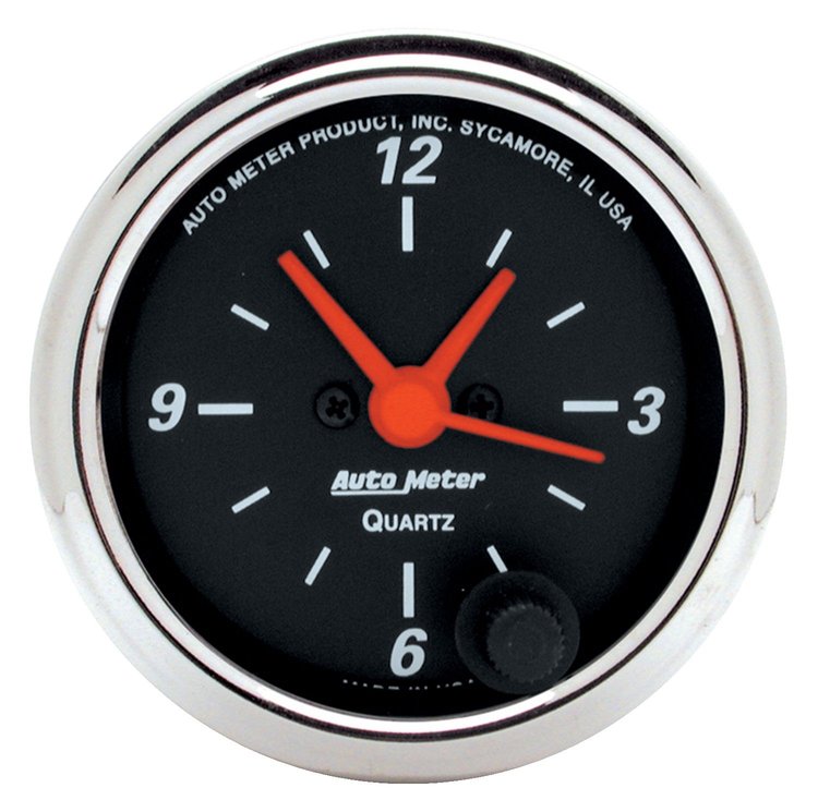 Designer Black Clock 2-1/16" Electrical