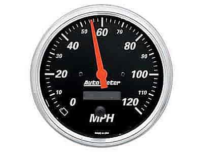 Designer Black Speedometer 5" Electrical