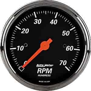 Designer Black Tachometer 3-1/8" Electrical