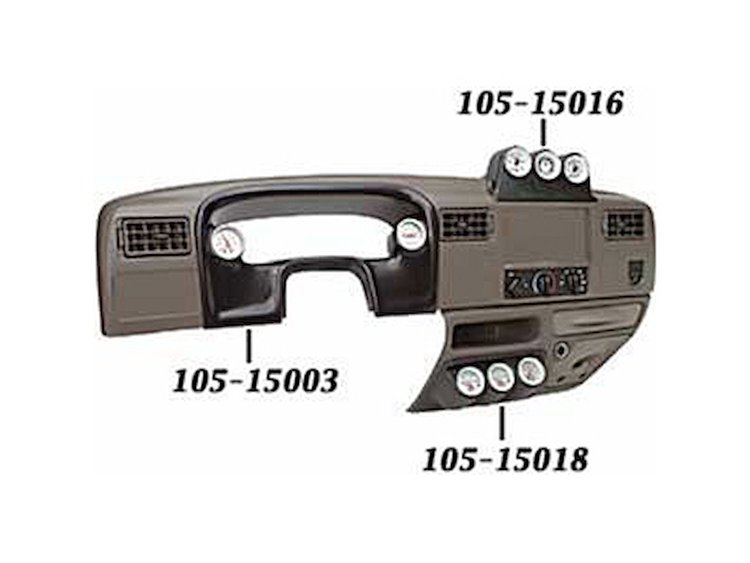 Triple Under-Dash Pod 1999-2006 Ford F-Series Super Duty