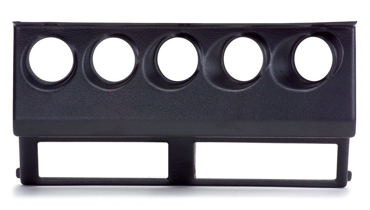 15218 5-Gauge Dash Cluster Bezel 1987-1995 Jeep Wrangler YJ [Black]