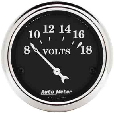 Old Tyme Black Voltmeter 2-1/16" Electrical