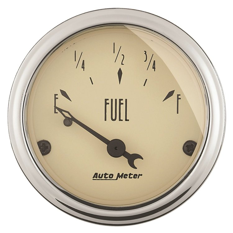 Antique Beige Fuel Level Gauge 2-1/16" Electrical