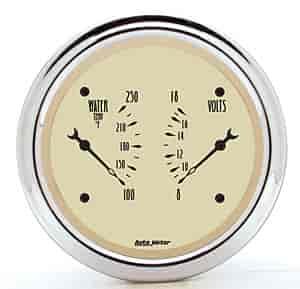 Antique Beige Dual Gauge 3-3/8" Electrical