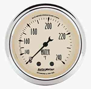 Antique Beige Water Temperature Gauge 2-1/16" Mechanical (Full Sweep)