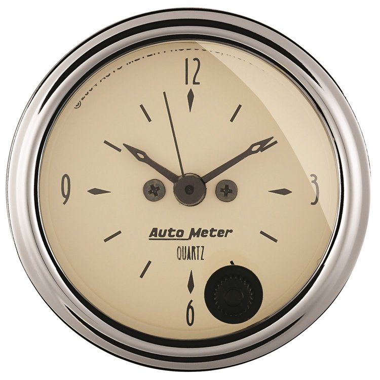 Antique Beige Clock 2-1/16" Electrical