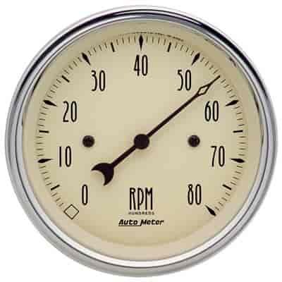 Antique Beige Tachometer 3-3/8" Electrical
