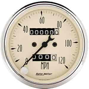 Antique Beige Speedometer 3-1/8" Mechanical
