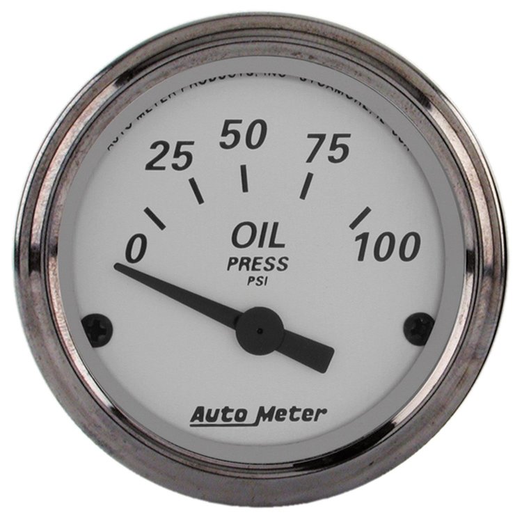 American Platinum Oil Pressure Gauge 2-1/16" Electrical