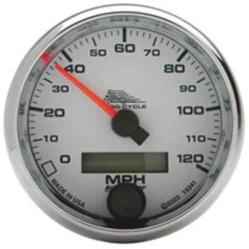 GAUGE SPEEDO 2 5/8 120 MPH ELEC WHITE PRO-CYCLE