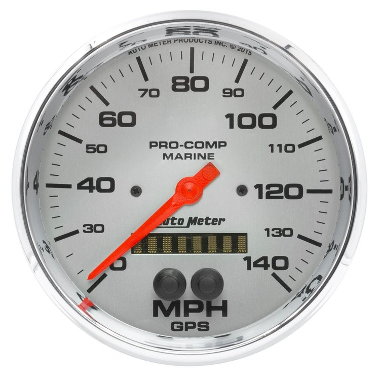 GAUGE SPEEDOMETER 5 140MPH GPS MARINE CHROME