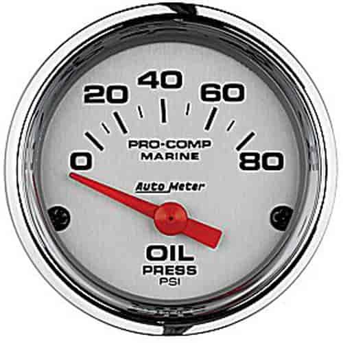 Pro-Comp Ultra Lite Marine Oil Pressure Gauge Diameter: 2-1/16"