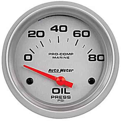 Pro-Comp Ultra Lite Marine Oil Pressure Gauge Diameter: 2-5/8"