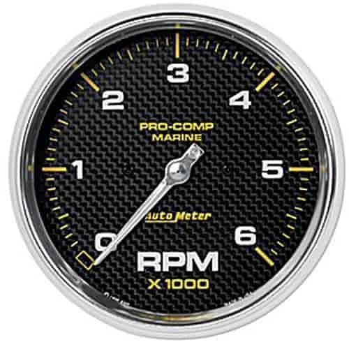 Pro-Comp Carbon Fiber Marine Tachometer Diameter: 5"