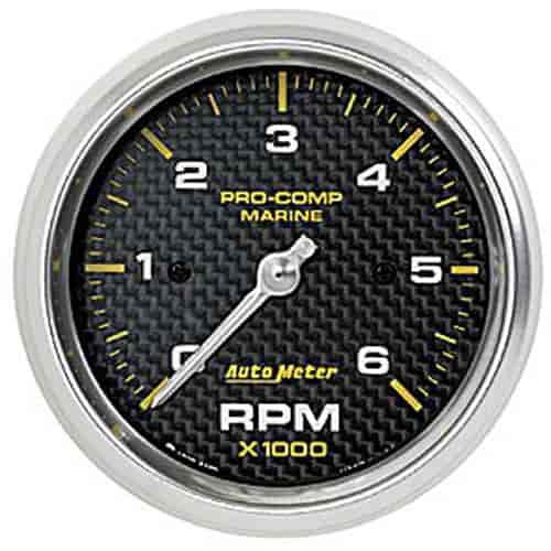 Pro-Comp Carbon Fiber Marine Tachometer Diameter: 3-3/8"