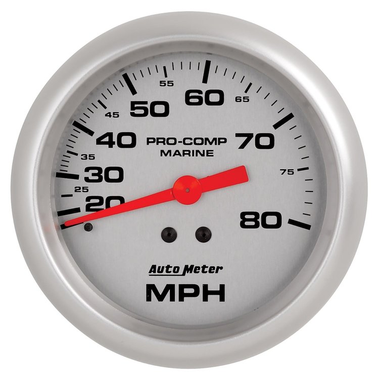 Pro-Comp Ultra Lite Marine Speedometer Diameter: 3-3/8"