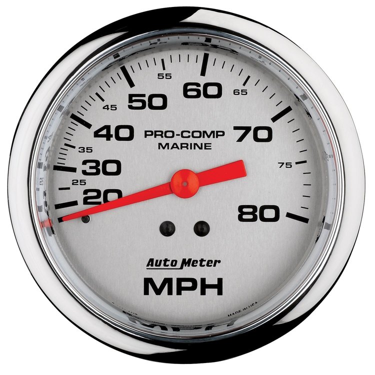 Pro-Comp Ultra Lite Marine Speedometer Diameter: 3-3/8"