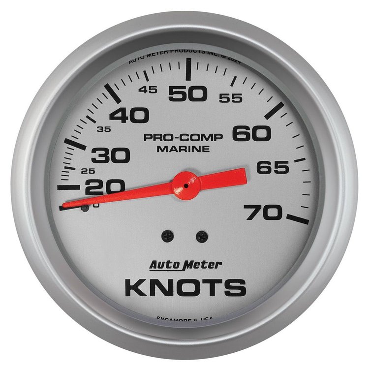 200755-33 Pro-Comp Silver Ultra Lite Marine Speedometer Diameter: 3-3/8 in.