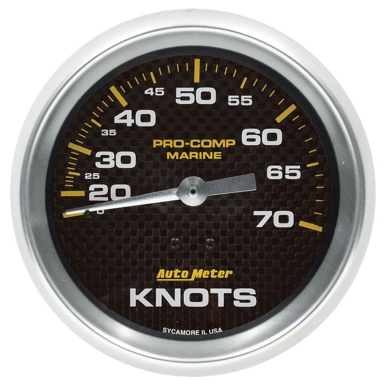 200755-40 Pro-Comp Carbon Fiber Marine Speedometer Diameter: 3-3/8 in.