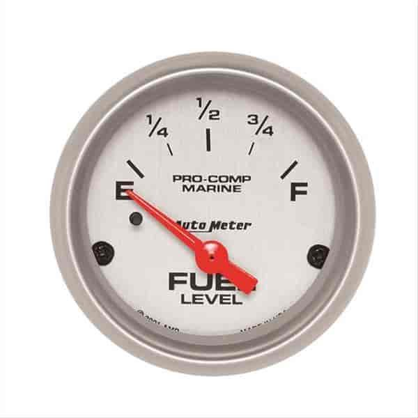 Pro-Comp Ultra Lite Marine Fuel Level Gauge Diameter: 2-1/16"