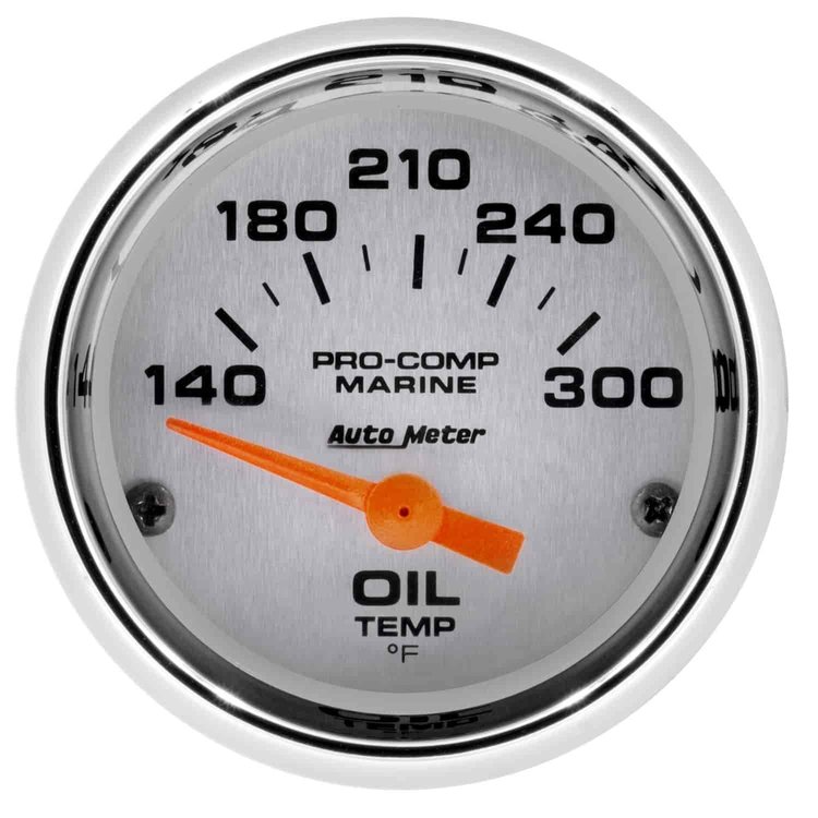 Pro-Comp Ultra Lite Marine Oil Temperature Gauge Diameter: 2-1/16"