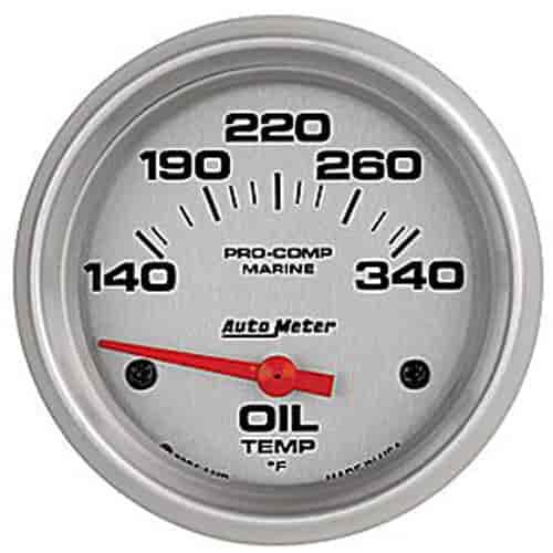Pro-Comp Ultra Lite Marine Oil Temperature Gauge Diameter: 2-5/8"