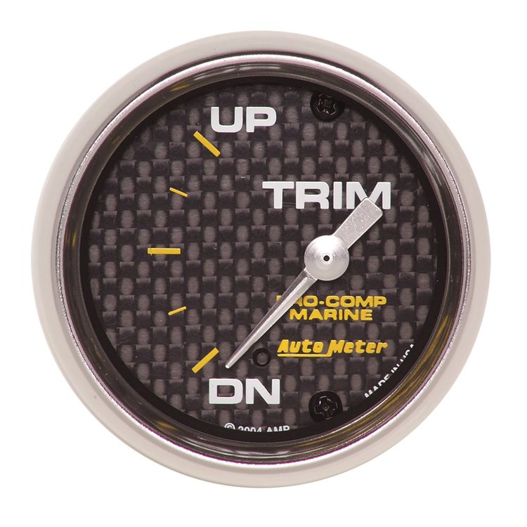 Pro-Comp Carbon Fiber Marine Trim Level Gauge Diameter: 2-1/16"