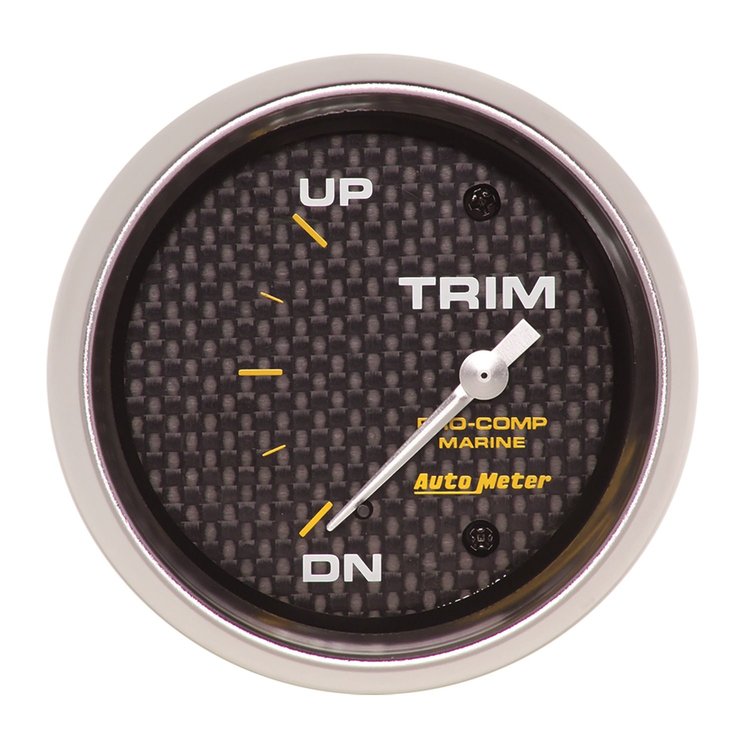 Pro-Comp Carbon Fiber Marine Trim Level Gauge Diameter: 2-5/8"