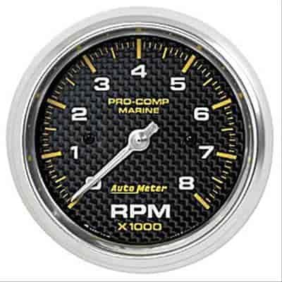 Pro-Comp Carbon Fiber Marine Tachometer Diameter: 3-3/8"