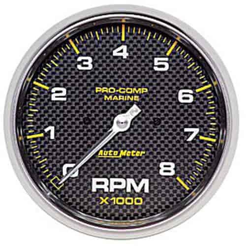 Pro-Comp Carbon Fiber Marine Tachometer Diameter: 5"
