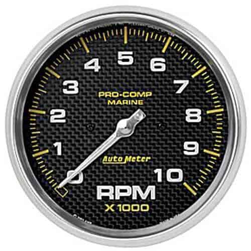 Pro-Comp Carbon Fiber Marine Tachometer Diameter: 5"