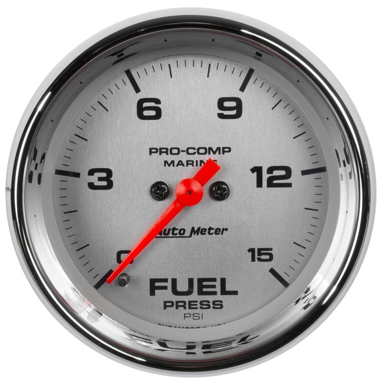 Pro-Comp Ultra Lite Marine Fuel Pressure Gauge Diameter: 2-1/16"