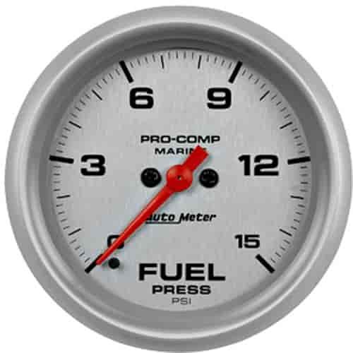 Pro-Comp Ultra Lite Marine Fuel Pressure Gauge Diameter: 2-5/8"